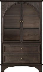 52" Tall Display Cabinet with Glass Doors, Glass Display Case Storage Cabinets - Image 7