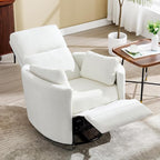 Manual Recliner 360°Swivel Rocking Chair, Nursery Rocking Glider Chair - Image 6