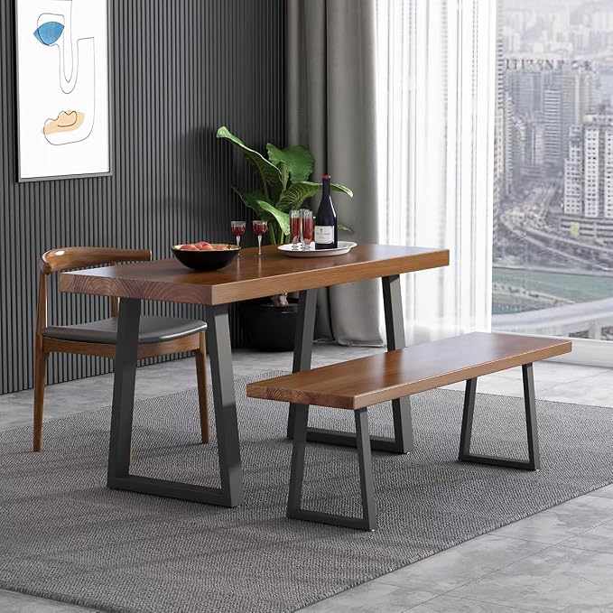 Metal Table Legs 28 inch, Heavy Duty DIY Industrial Desk Furniture Legs Set of - Image 4