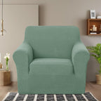 U-NICE HOME Stretch Recliner Chair Cover Armchair Slipcover, Cyan | Furniture - Image 2
