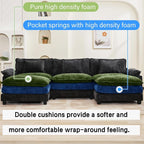 Oprisen 120" Modular Sectional Sofa, Comfy Cloud Couch Sectional Sofa - Image 6