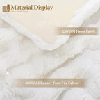 Luxury 1000GSM Faux Rabbit Fur Throw Blanket, Super Heavy Warm Cozy Blankets - Image 4
