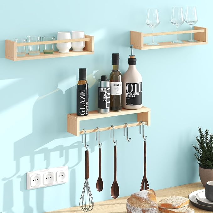 Fixwal Nursery Shelves, 16.5 Inch Floating Bookshelves - Image 5