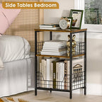X-cosrack Side Table, Small End Table Record Player Stand - Image 5