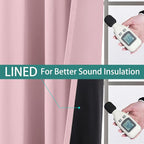 Yakamok Pink Blackout Curtains 84 Inches Long - Image 4