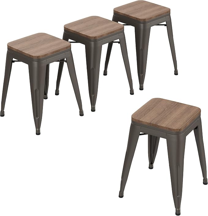 HAOBO Home Modern Industrial Metal Stool Classroom Stools by HAOBOHOME