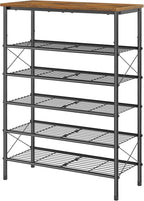 Tajsoon 6 Tier Free Standing Shoe Rack - Image 9