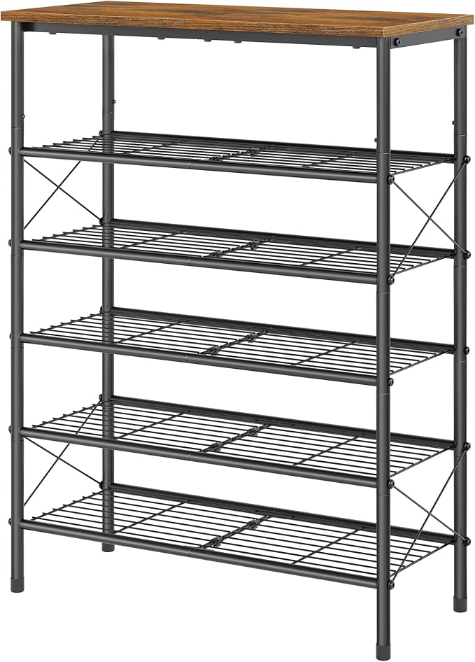 Tajsoon 6 Tier Free Standing Shoe Rack - Image 9