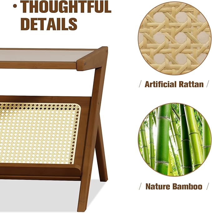 Bamworld Rattan Coffee Table - Image 6