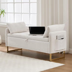 48" End of Bed Bench, Modern Storage Benches - Image 9