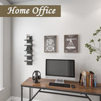 Homaterial 5 Tier Shelvesl, Vertical Column Wall Decor Mount Floating Shelves - Image 2