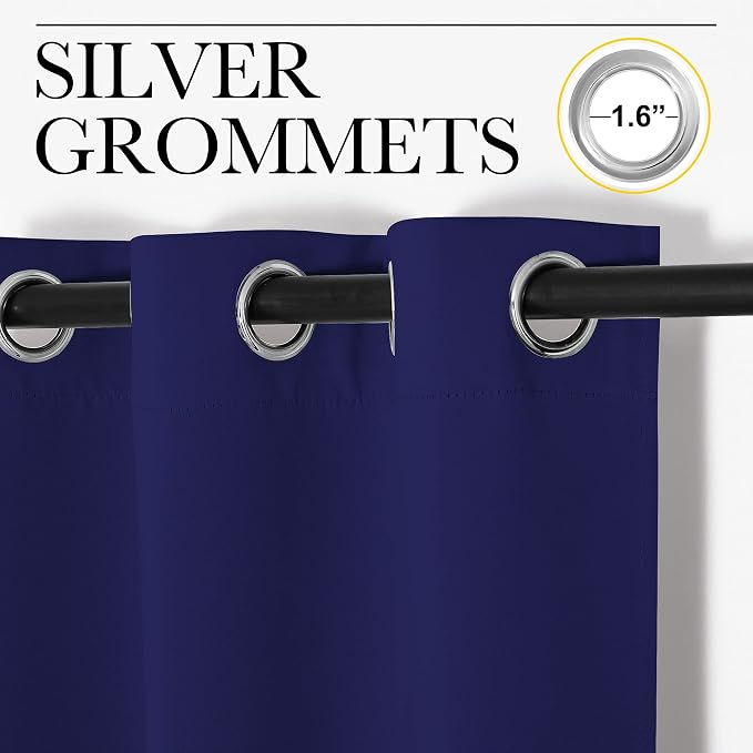 NICETOWN Blackout Draperies Curtains, All Season Thermal Insulated Solid - Image 2