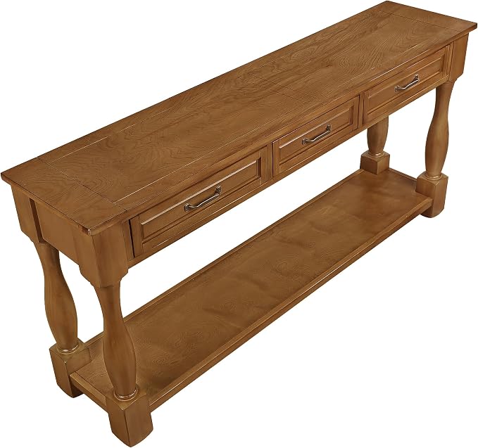 Knocbel Long Antique Entry Console Table - Image 14