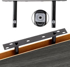 Fixwal 15.7in Floating Shelves, Rustic Wood Finish Wall Shelves Set of 4 - Image 4