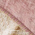 MIULEE Decorative Couch Throw Pillow Covers 16x16 Inch Blush Pink 2 Pack | - Image 2