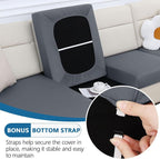 Milk Silk Couch Cushion Covers, Sofa Covers Washable - Image 4