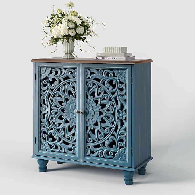JOINICE Blue Accent Cabinet - Image 8