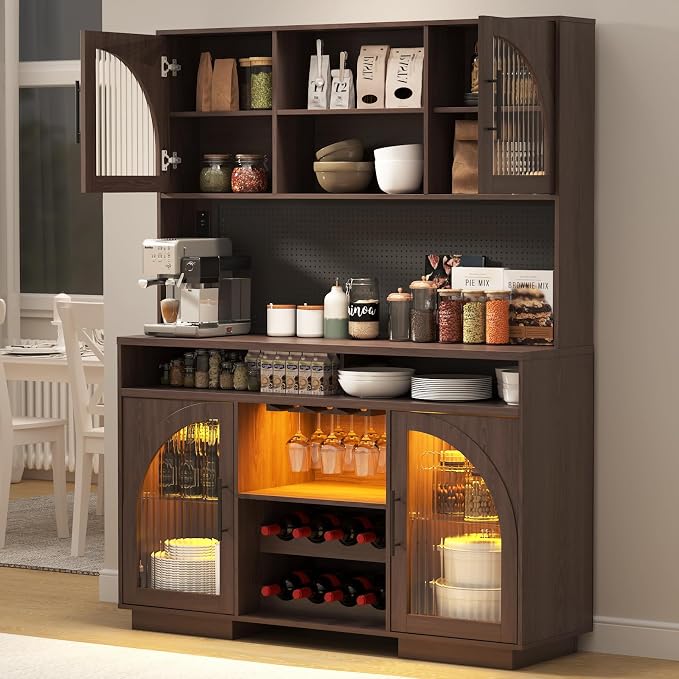 71" Pantry Cabinet, Kitchen Hutch Storage - Image 6