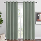 NICETOWN Sage Green Blackout Curtains 86" Long by NICETOWN