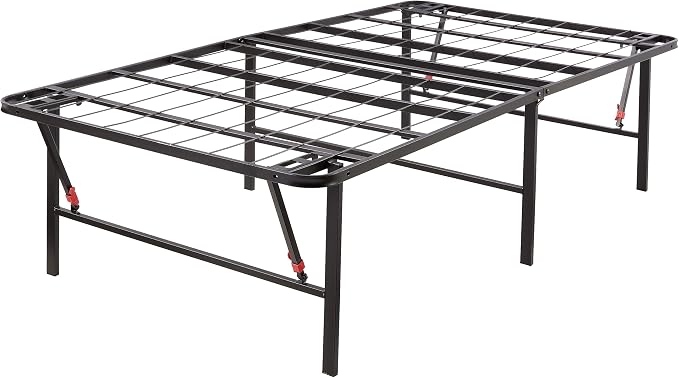 Amazon Basics Foldable Metal Platform Bed Frame, Noise-Free Mattress Foundation by AmazonBasics