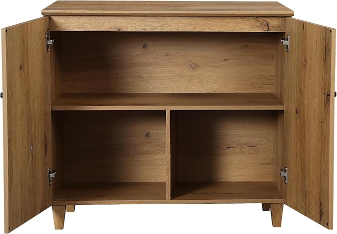 WAMPAT TV Stand Cabinets for 120+ Inches TVs, 4-in-1 Wood Media Console Table - Image 6
