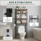 GloTika 4-Tier Over The Toilet Storage - Image 5