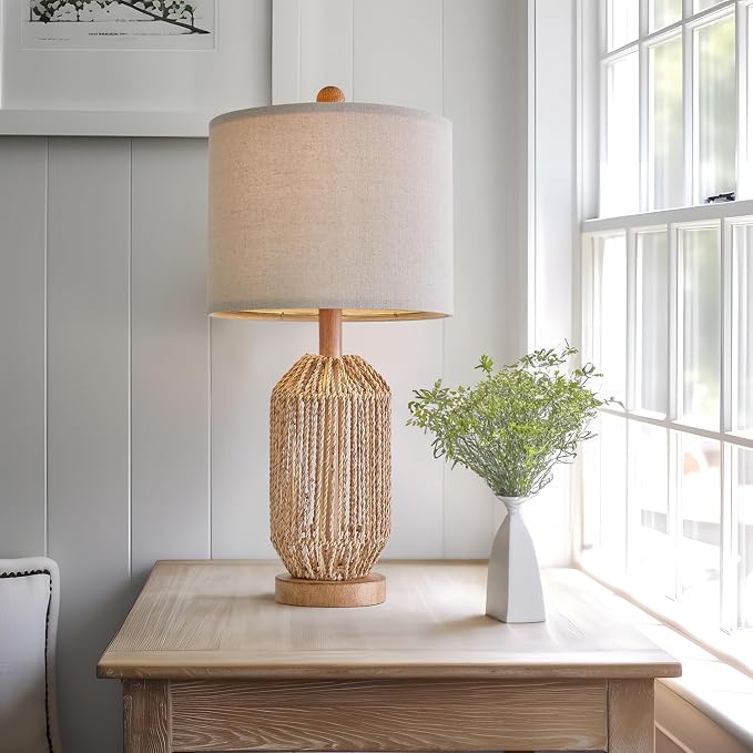 OYEARS 21" Boho Table Lamps Set of 2 - Image 6