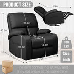 LEVELEVE Rocking Recliner Chair, Massage Rocker Recliner Chair - Image 3