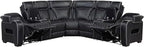 Lexicon 118" Power Reclining Sectional Sofa, Wall Hugger, 2 Recliner Seats - Image 15