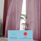 Sheer Curtains, 2 Panels, Cafe Curtains - Image 6