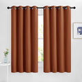 NICETOWN Burnt Orange Blackout Curtains 2 Panels Set, Grommet Top Room by NICETOWN