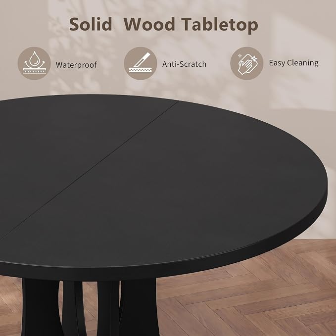 Einhomn 47.2-inch Round Dining Table, Kitchen Table - Image 4