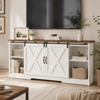 4 EVER WINNER Farmhouse Coffee Bar Cabinet, Kitchen Storage Cabinet, Coffee - Image 8
