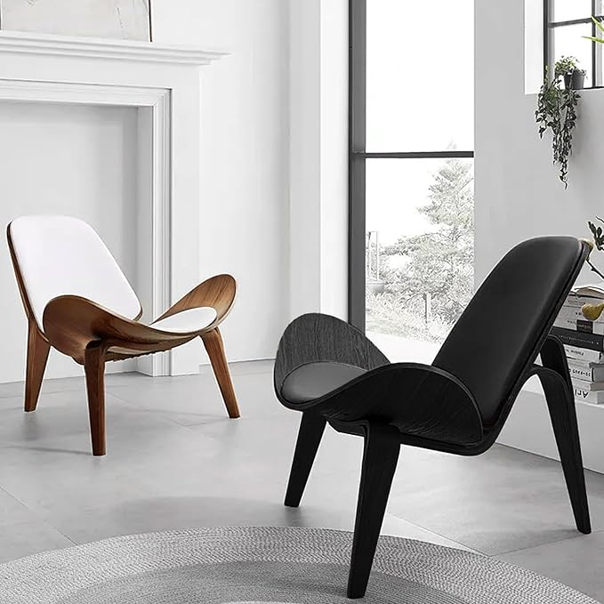 OAKHAM Comfy Shell Chair, Mid Century Modern Accent Chair - Image 6