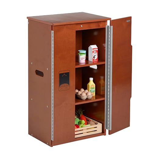 ECR4Kids Wooden Pretend Play Kitchen Refrigerator - Image 12