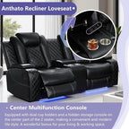 Power Recliner Sofa Set, Breathing Leather Reclining Sofa Set, Recliner Couch - Image 4