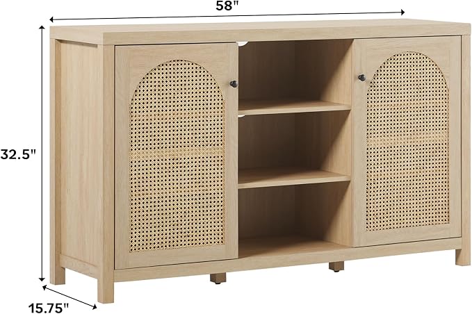 Walker Edison Sasha 2-Door Sideboard Buffet - Image 3