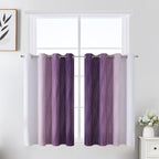 Purple and Greyish White Ombre Blackout Curtains - Image 2