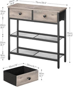 HOOBRO 29.5" Narrow Console Table - Image 3