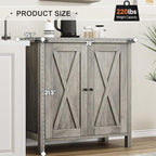 GarveeHome Small Storage Cabinet, Farmhouse Sideboard Buffet Cabinet - Image 2