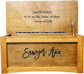 Personalized Engraved Wooden Toy Box by Handmade