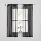 NICETOWN Sheer Curtains for Bedroom Windows, Grommet Casual Soft Voile Sheer by NICETOWN