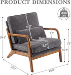 Karl home Mid Century Modern Accent Chair - Image 2