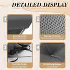 Outdoor Chaise Lounge Chair Cushion 74.2 x 22 x 4.7 Inches Thickened 100% - Image 4