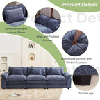 Oprisen 120" Modular Sectional Sofa, Comfy Cloud Couch Sectional, Chenille Sofa - Image 6