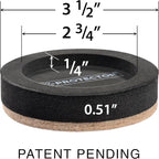 Felt Furniture Sliders for Hardwood Floors X-PROTECTOR 8 PCS 3 ½” - Image 2