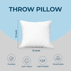 Utopia Bedding Throw Pillows, Decorative 12x12 Pillow Inserts - Image 4