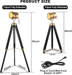 Mordern industrial tripod floor lamp - Image 4