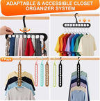 Magic Space Saving Hangers, 7 Pack Multi-Functional Closet Organizers and - Image 3