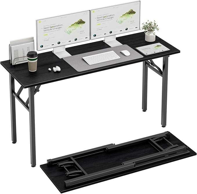 TEMI Long Computer Desk Folding Table by TEMI